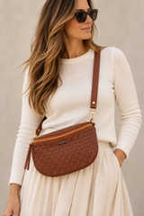 SF Woven 2 Way Bag ( Tan )
