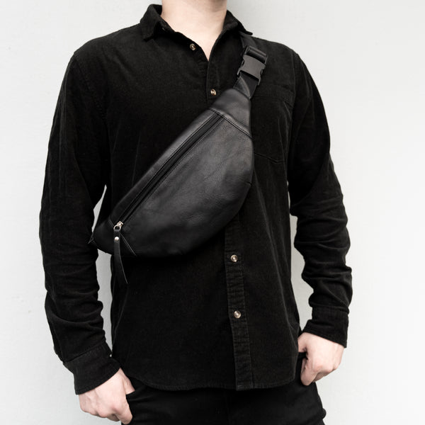 SF 2-Way Man Bag (BLACK)