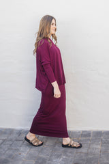 SF Maroon Long Sleeve T Shirt