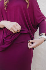 SF Maroon Skirt Leggings