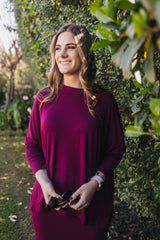 SF Maroon Long Sleeve T Shirt