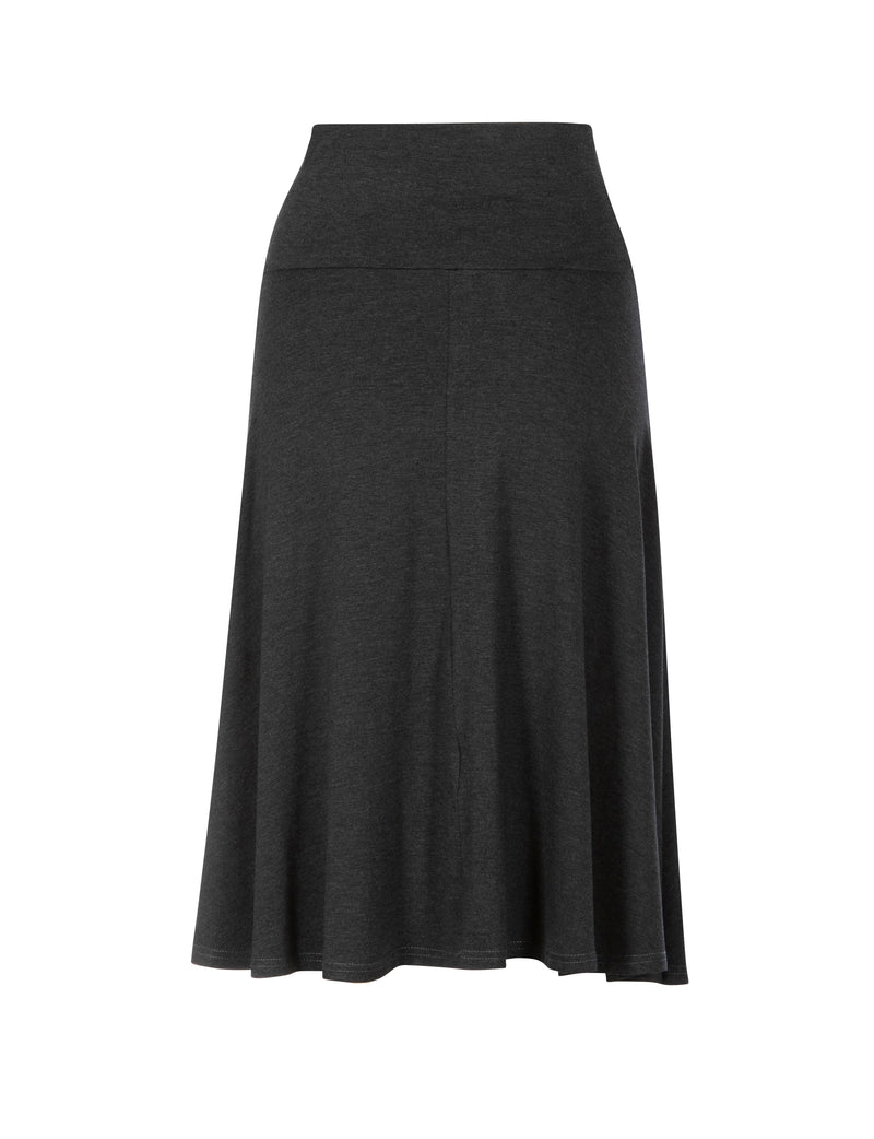 SF Foldover Charcoal Skirt
