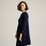 Laya Navy Dress - Sarah Feldman Modest Clothing