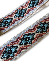 SF 2-Way Strap (Woven Beige/Orange/Blue)