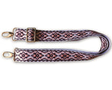 SF 2-Way Strap (Woven Beige, Coral & Dark Brown)