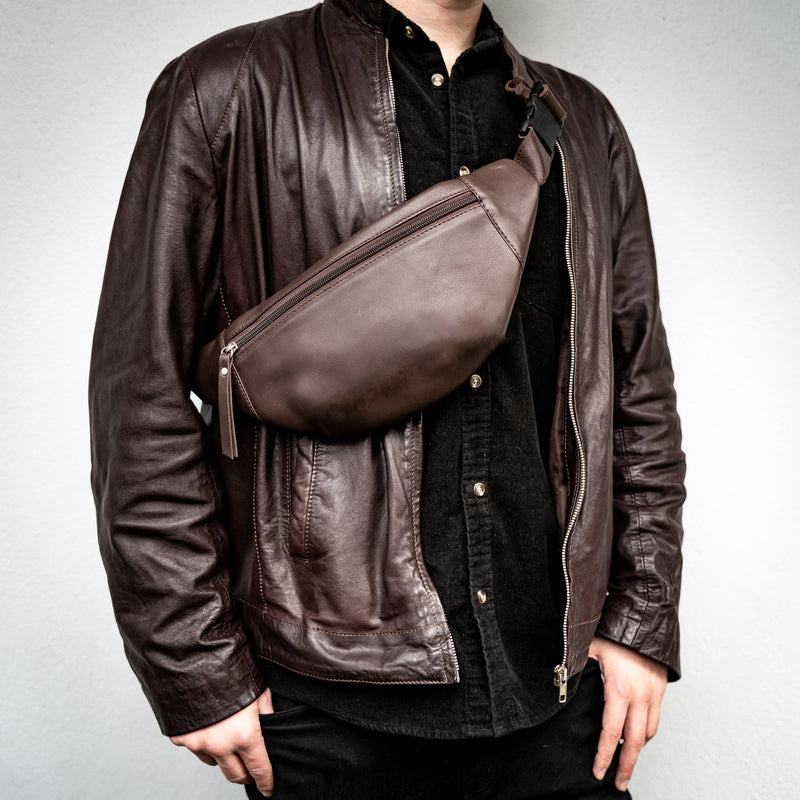 Mr SF 2-Way Man Bag (BROWN)