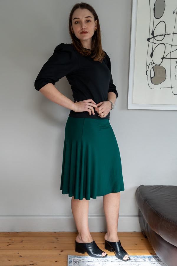 SF Foldover Cypress Green Skirt