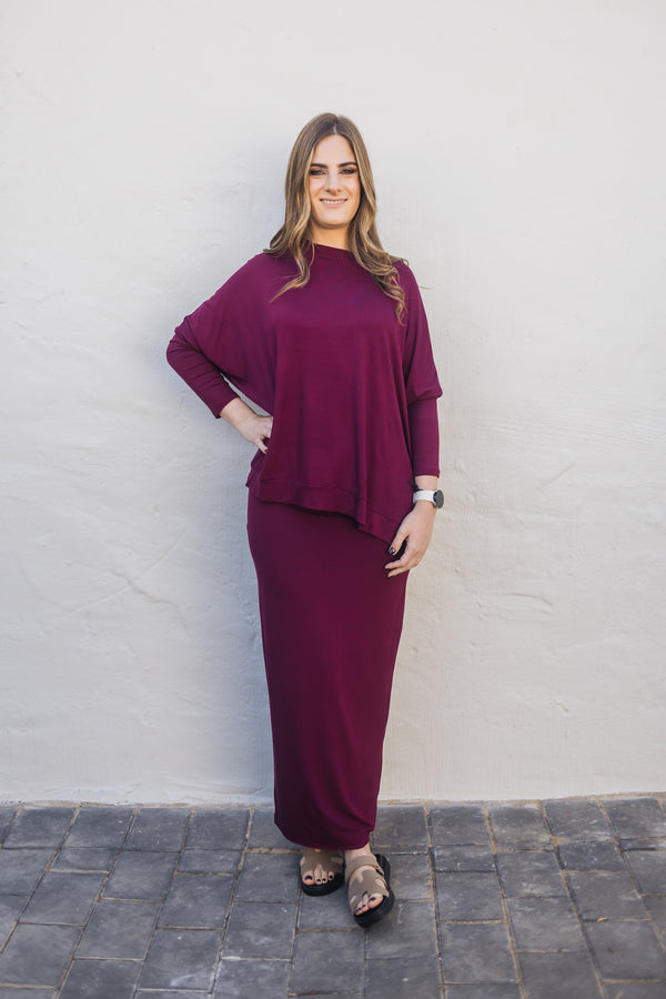 SF Maroon Skirt Leggings