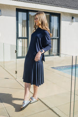 SF Foldover Navy Skirt