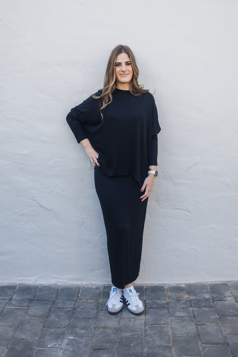 SF Black Skirt Leggings