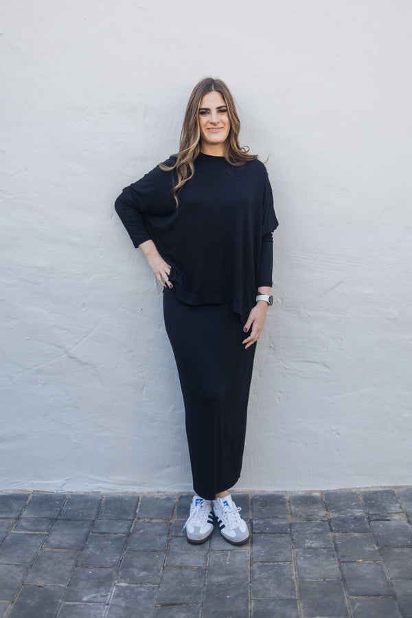 SF Black Long Sleeve T Shirt