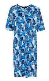 Swim Dress (Patterned Blue)