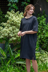 Noa Black T-shirt Dress