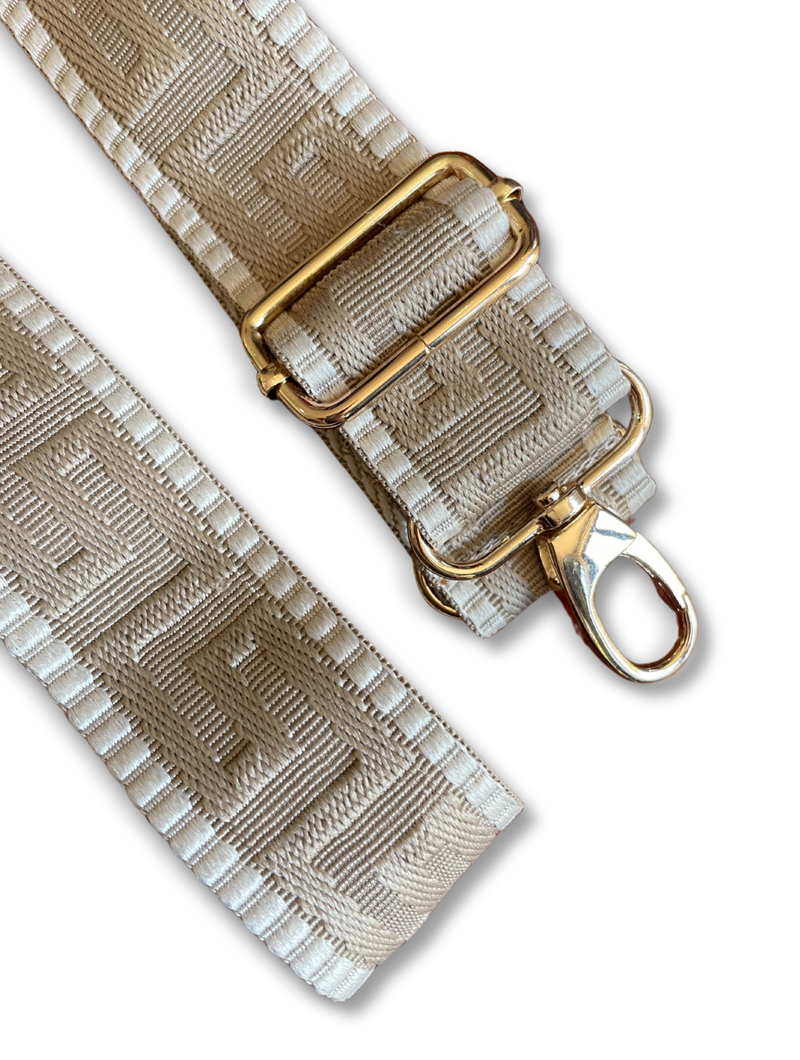 SF 2-Way Strap (Woven Beige & Brown)
