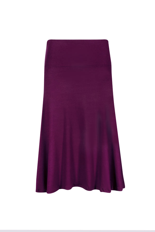SF Foldover Maroon Skirt