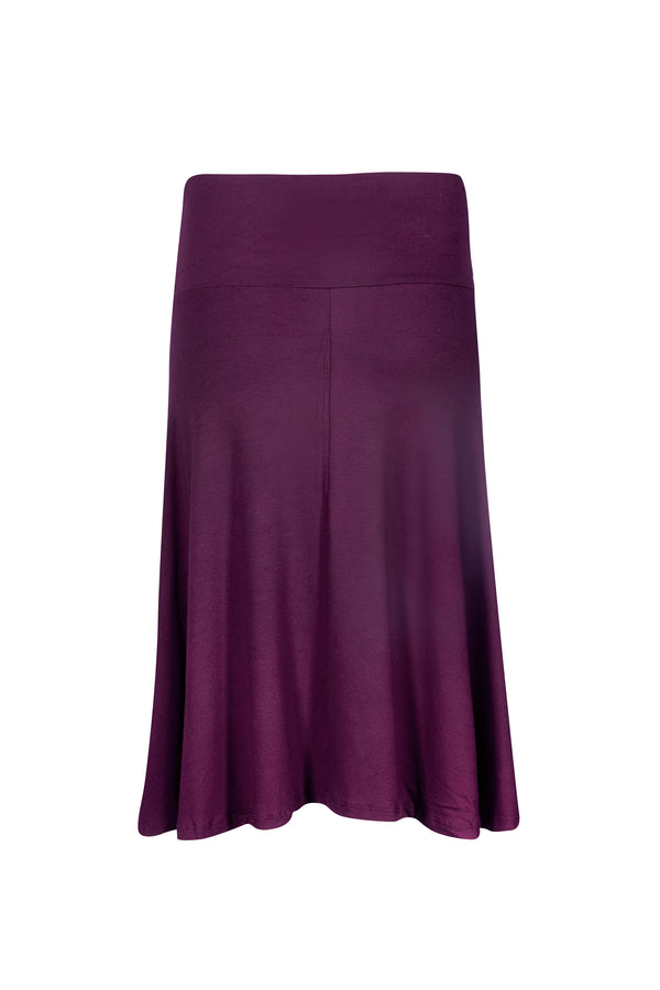 SF Foldover Maroon Skirt