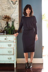 Judith Black Dress - Sarah Feldman Modest Clothing