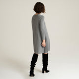 Laya Grey Melange Dress - Sarah Feldman Modest Clothing