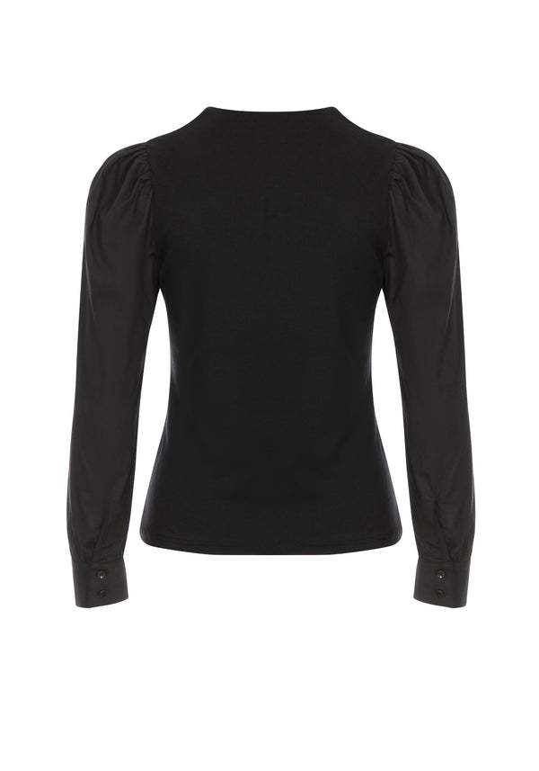 Adina Black T-Shirt (long sleeve)