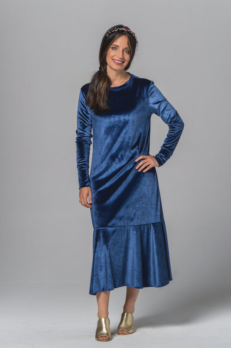 Yael Sapphire Dress - Sarah Feldman Modest Clothing