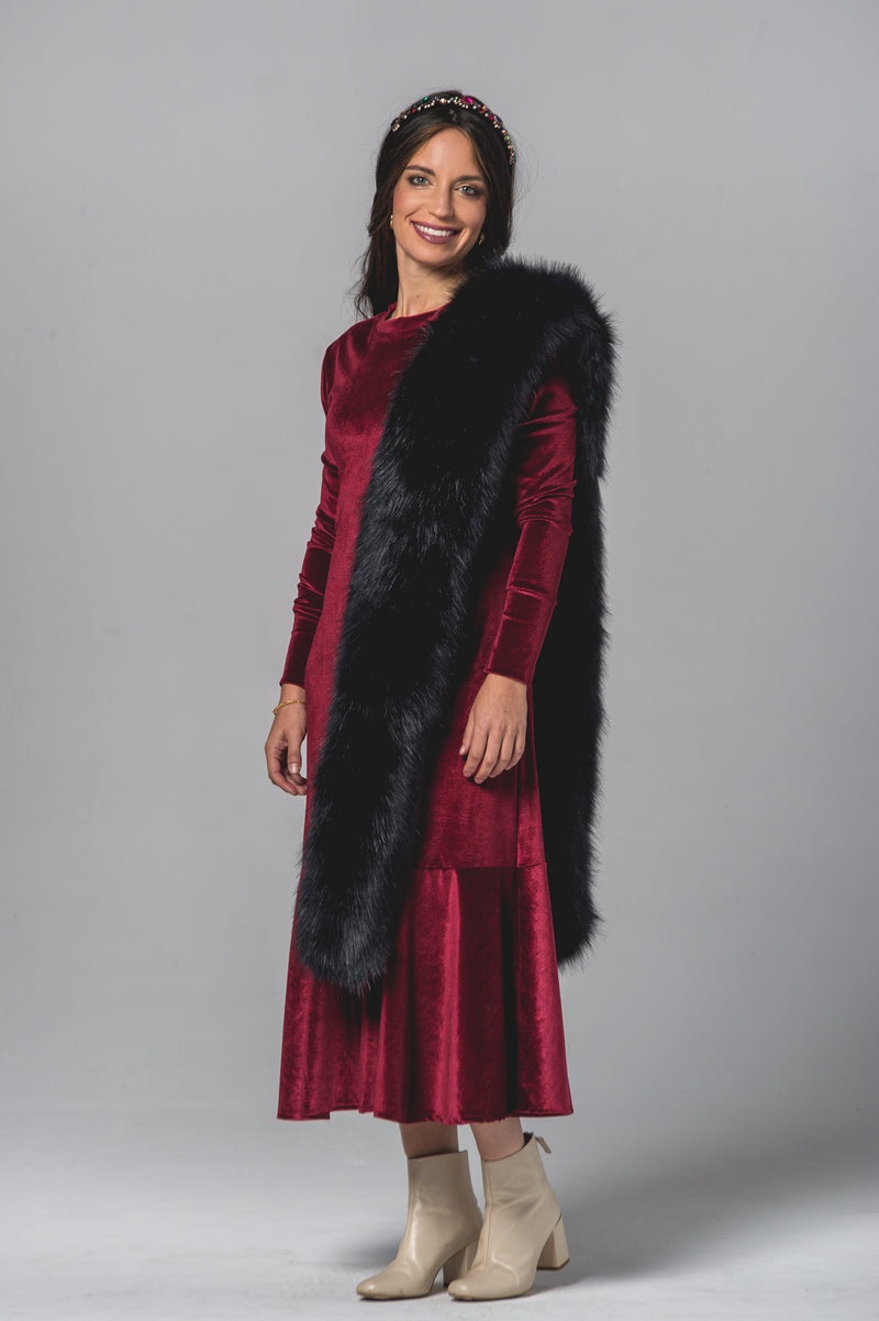 Yael Ruby Dress - Sarah Feldman Modest Clothing