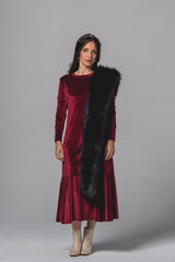 Yael Ruby Dress - Sarah Feldman Modest Clothing