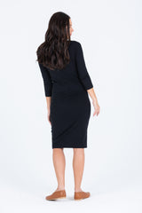 Batya Black Dress - Sarah Feldman Modest Clothing