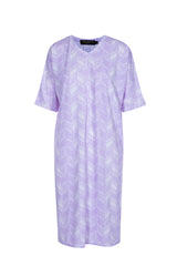 Printed Purple Swimwear Dress