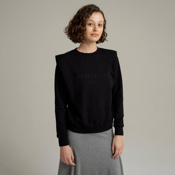 SF Black Sweater - Sarah Feldman Modest Clothing
